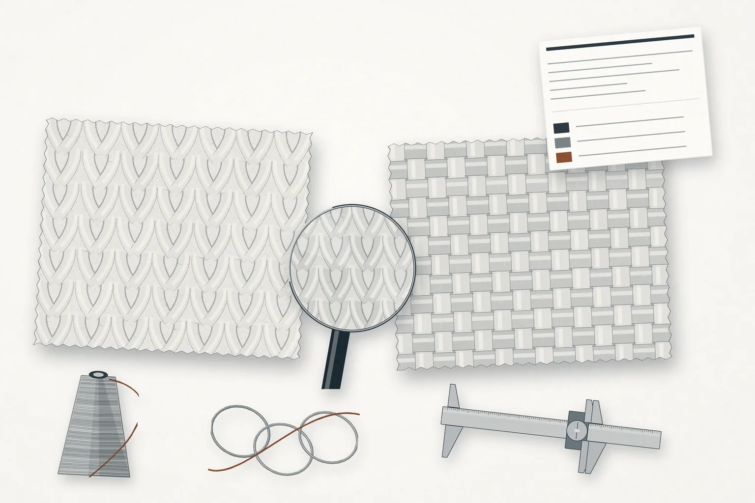 Knit vs woven fabric: how construction changes the specification